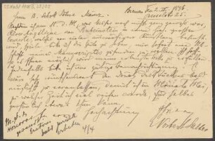 Brief an B. Schott's Söhne : 02.04.1896