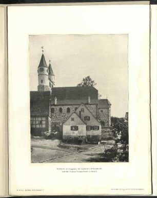 Dorfkirche zu Gaggstatt, OA. Gerabronn. Seitenansicht.