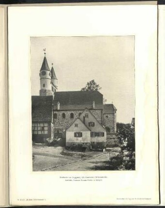 Dorfkirche zu Gaggstatt, OA. Gerabronn. Seitenansicht.