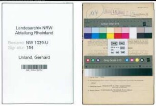Entnazifizierung Gerhard Unland , geb. 13.10.1912 (Betriebsleiter)