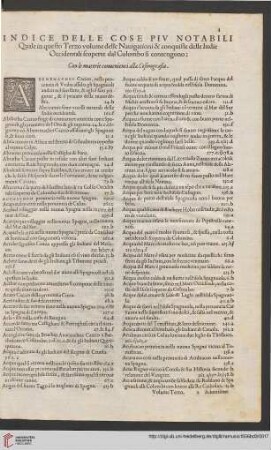 Indice delle cose piu notabili