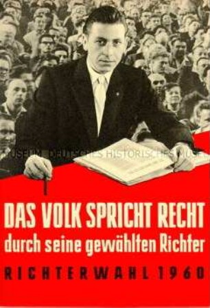 Agitationsschrift der Nationalen Front zur Richterwahl 1960