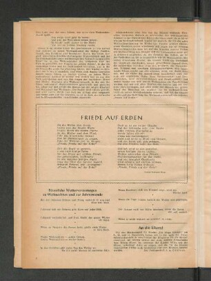 Gedicht: Friede auf Erden