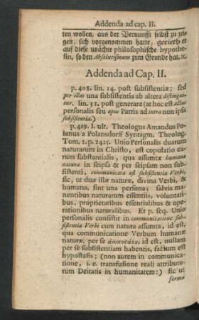 Addenda ad Cap. II.