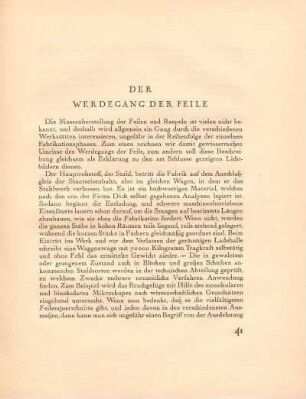 Der Werdegang der Feile