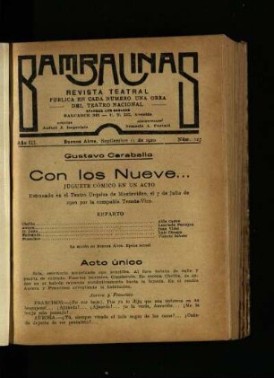 Con los nueve... : jueguete cómico en un acto