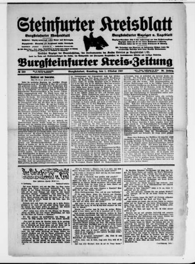 Titelseite einer Zeitung