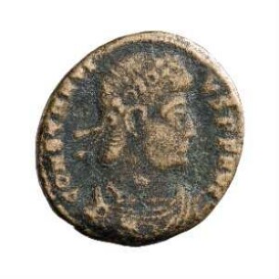 Münze, Aes 4, 340 - 348 n. Chr.?