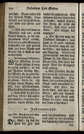 12. Jahreswechsel.