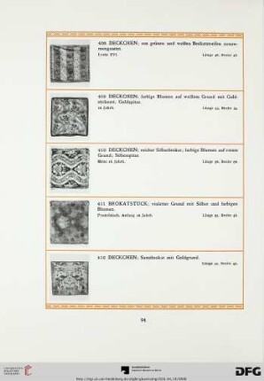 Textilien (Nr. 408-512)