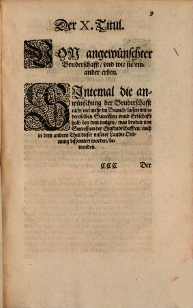 ChurFürstlicher Pfaltz Landt-Recht, 4. Von Erbschafften ohne Testament, vel, De Successionibus a intestato