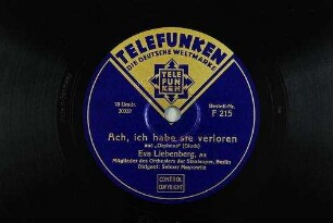 Ach, ich habe sie verloren : aus "Orpheus" / (Gluck)