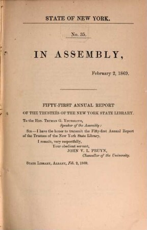 Annual report, 51. 1869, 2. Febr.