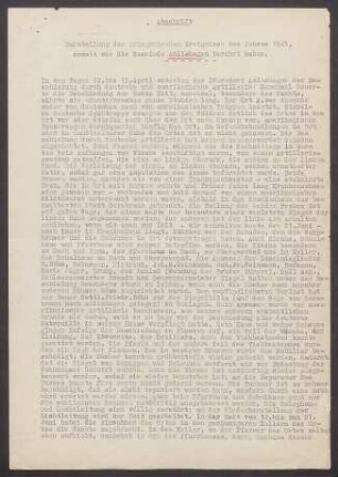 Kriegschronik der ev. Kirchengemeinde Amlishagen (Dek. Blaufelden), verfasst von Pfarrer Theodor Bronisch.