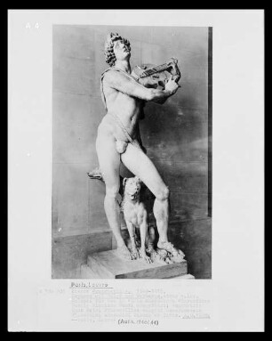 Orpheus mit Leier und Zerberus