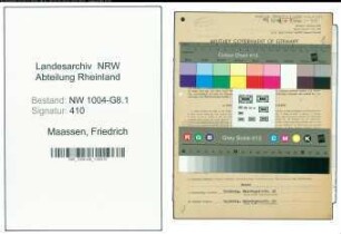 Entnazifizierung Friedrich Maassen , geb. 29.05.1897 (Korrespondent)