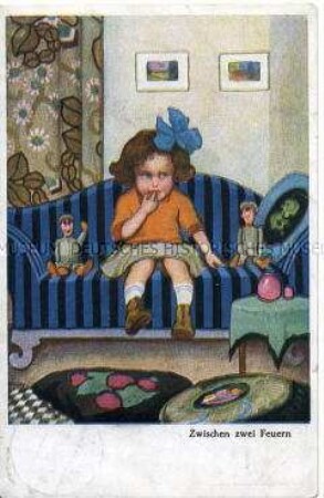 Postkarte mit Kindermotiv
