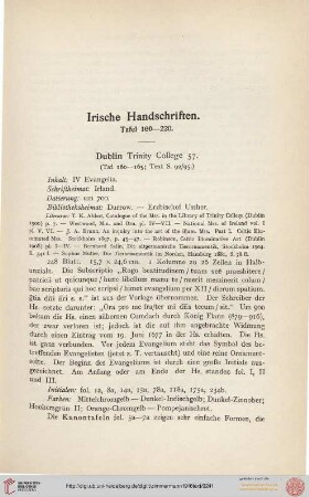 Irische Handschriften