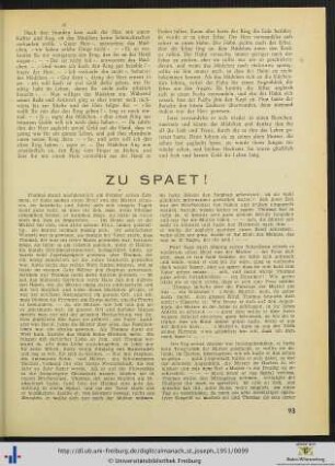Zu spaet!