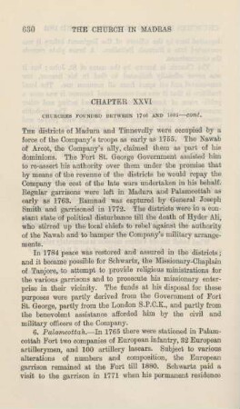 Chapter XXVI. Churches founded between 1746 and 1805 - cont.