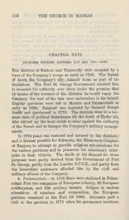 Chapter XXVI. Churches founded between 1746 and 1805 - cont.