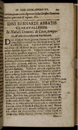 Divi Bernardi Abbatis Claravallensis