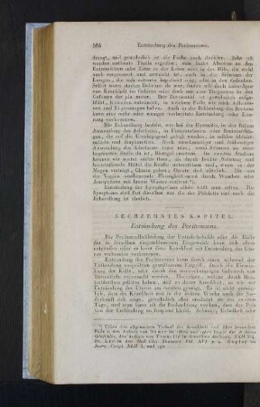 Sechszehntes Kapitel. Entzündung des Peritoneums.