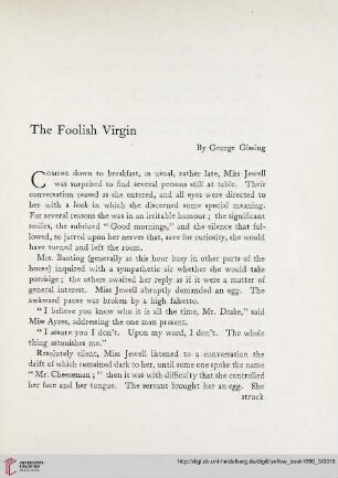 8: The foolish virgin