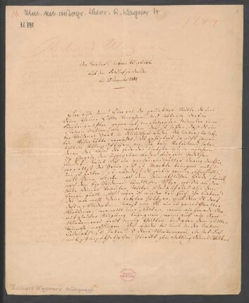 An Weber's letzter Ruhestätte auf dem Friedhof zu Dresden am 15 December 1844