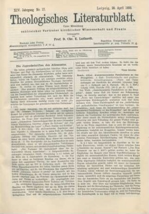 191-196 Die Jugendschriften des Athanasius