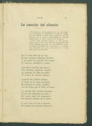 La canción del silencio