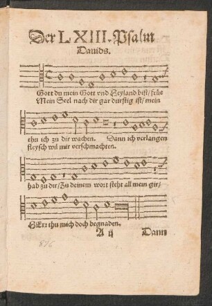 Der LXII. Psalm || Dauids. ||