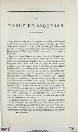 N.S. 10.1864: La table de Saqqarah