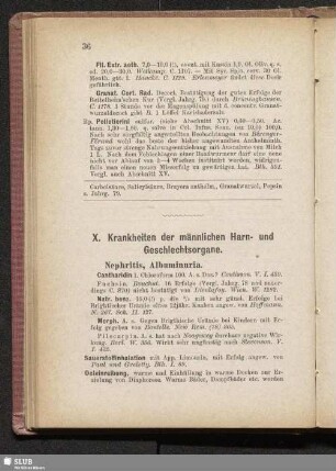 X. Krankheiten der männlichen Harn- und Geschlechtsorgane