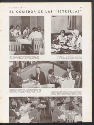 El comedor de las "estrellas"