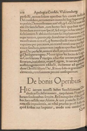 De bonis Operibus.