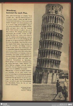 Der schiefe Turm von Pisa