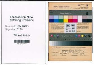 Entnazifizierung Anton Winkel, geb. 21.02.1893 (Betriebsleiter)