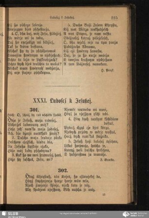 XXXI. Luboscź k Jesußej