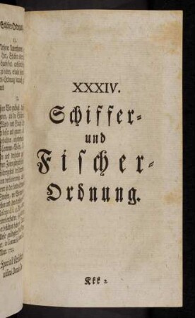883-922, XXXIV. Schiffer- und Fischer-Ordnung.
