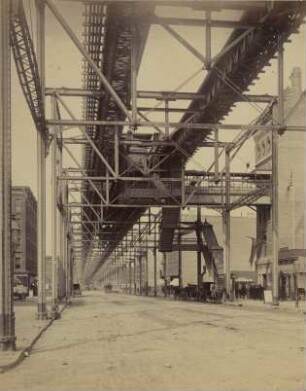 New York: Elevated Railroad - 3th Avenue