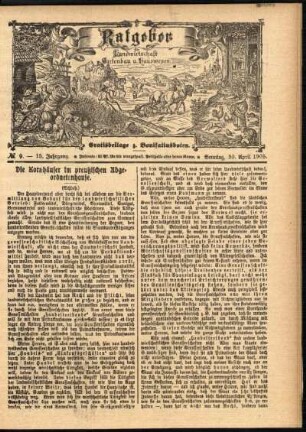 Ausgabe vom Sonntag, den 30. April 1905.