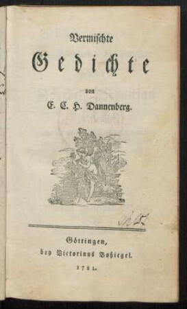 Vermischte Gedichte