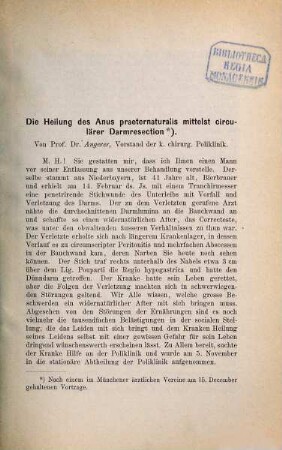 Kleine medizinische Abhandlungen : Separatabdrücke und den Münchener Medizin. Wochenschrift. 4