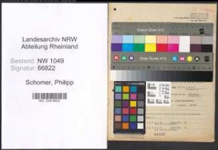 Entnazifizierung Philipp Schomer , geb. 13.11.1902 (Maschinist)