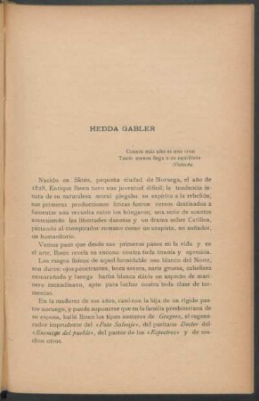 Hedda Gabler