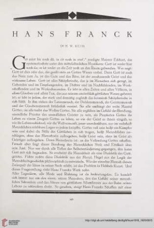 1: Hans Franck