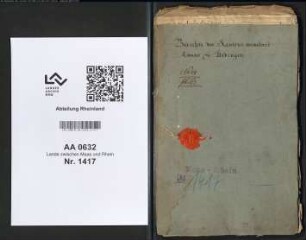 Berichte des Kantonverwalters Emans zu Uerdingen