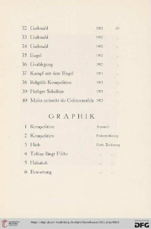 Graphik (Nr.1-17)