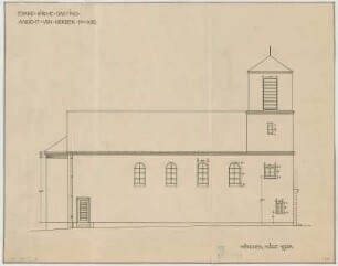 Fischer, Theodor; Gauting / Starnberg (Bayern); Ev. Christuskirche - Nordseite (Ansicht)